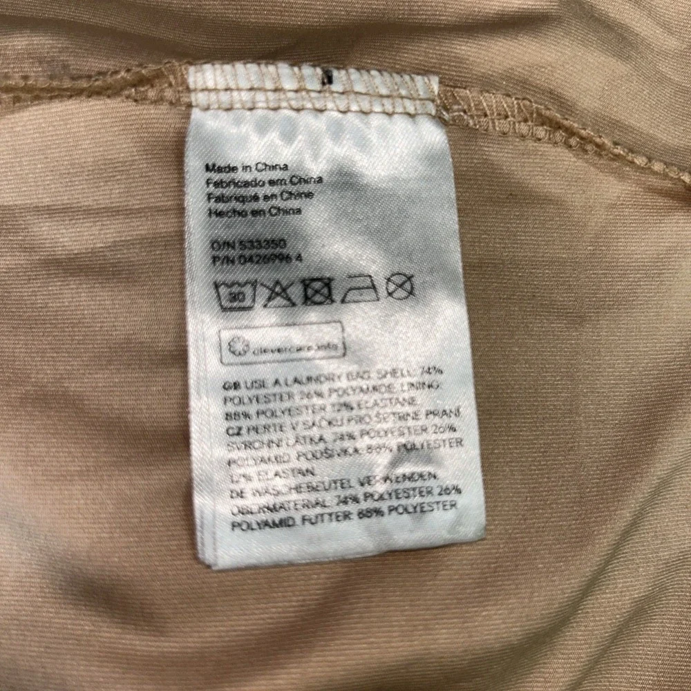 NWT H&M Dress 10‎ Cream Lace Blush Lined Fitted Bodycon Stretch Open Back Sexy